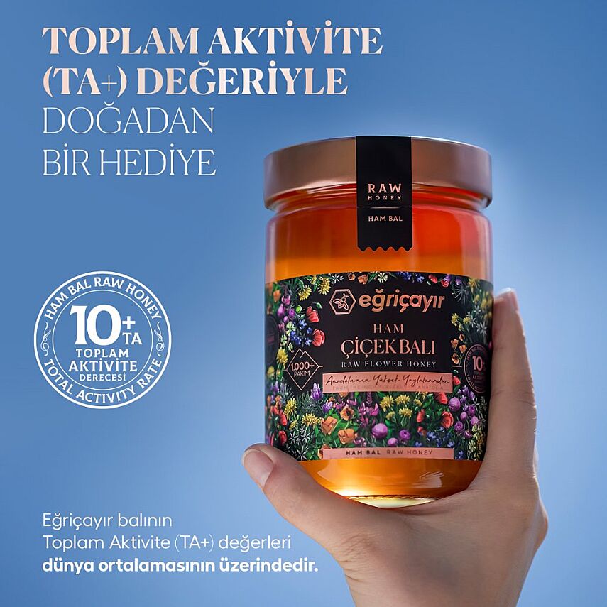 Eğriçayır Ham Çiçek Balı TA10+ (850 gr) - 3