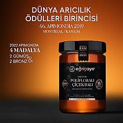 Eğriçayır Organik Polifloralı (Çok Çiçekli) Çiçek Balı TA16+ (850 gr)