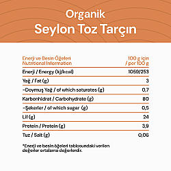 KarmaLife Bio Organik Seylon Toz Tarçın (40 gr) - 6