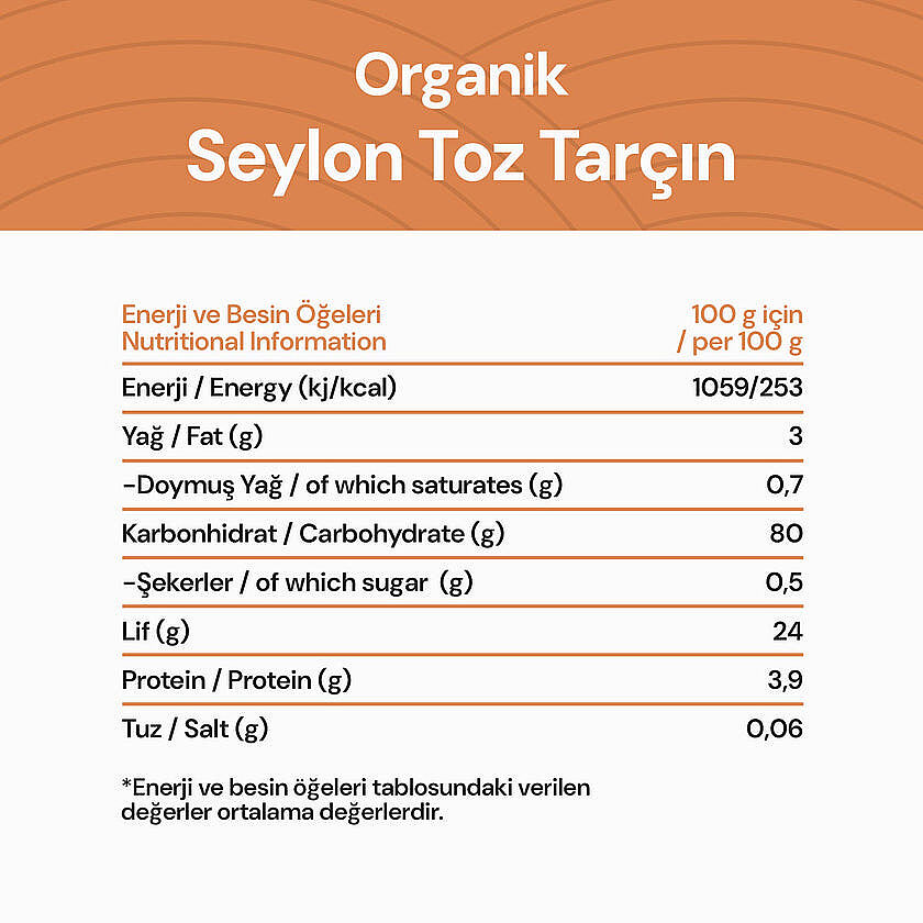 KarmaLife Bio Organik Seylon Toz Tarçın (40 gr) - 6
