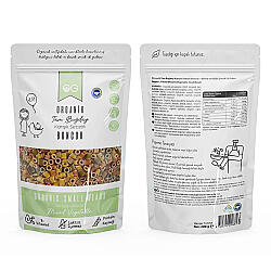 Og Natural Organik Karışık Sebzeli Boncuk Makarna 200gr +8 Ay (1)