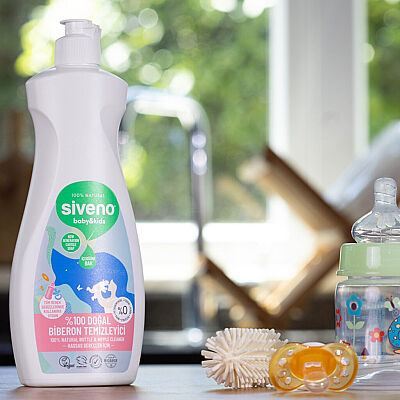 Siveno Doğal Emzik Ve Biberon Temizleyici Bitkisel ve Doğal Bulaşık Sabunu Nemlendirici (500 ml) (1)