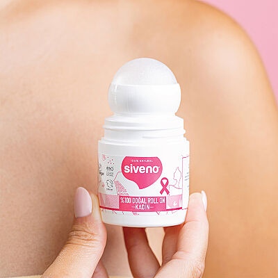 Siveno Doğal Roll-On Kadın Deodorant Ter Kokusu Önleyici Bitkisel Leke Bırakmayan Vegan (50 ml) (1)